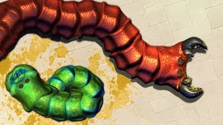 THE NEW SLITHER.IO? GIANT WORM DEATHMATCH! (Insatia Gameplay)