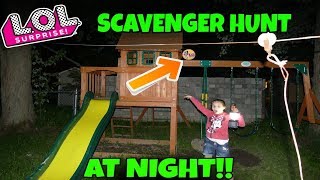 LOL Surprise Confetti Pop Scavenger Hunt At Night!