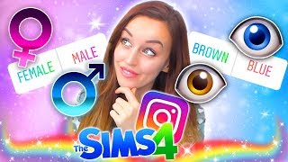 INSTAGRAM CREATES MY SIM! ?  -  (The Sims 4 CAS)