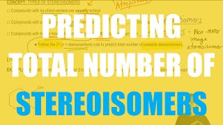 How to predict the total number of stereoisomers