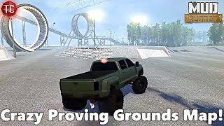 SpinTires MudRunner: CRAZY PROVING GROUNDS MAP!