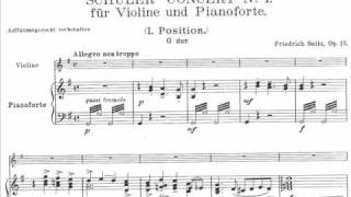 Seitz, Friedrich Pupil's violin concerto No.2 op13. for violin + piano