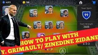HOW TO PLAY WITH  Y. GRIMAULT/ ZINEDINE ZIDANE || BEST COUNTER MANAGER || PES BLACKBALL TRICK ||