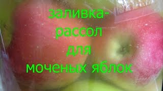 Заливка - рассол для моченых яблок Рецепт заливки для моченых яблок