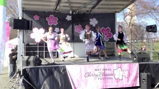 Carpathia Folk Dance Ensemble performs Hony Viter at the Cherry Blossom National Festival