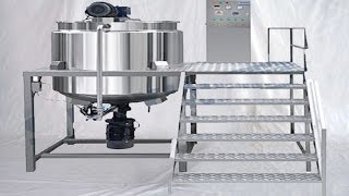 Blending tanks 300L mixing equipment 1000L lotion shampoo mixer tanque de mezcla champú