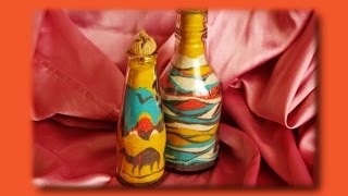 Цветной песок своими руками! DIY Декоративная бутылка! Поделки своими руками.