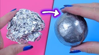 KULA Z FOLI ALUMINIOWEJ! Japanese Foil Ball - Co Można Zrobić Z Folią! BEZ PAPIERU ŚCIERNEGO!