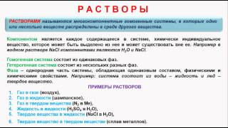 № 164. Неорганическая химия. Тема 18. Растворы. Часть 1. Характеристика растворов