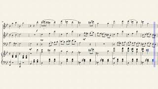 Howls Moving Castle for violin, flute and Cello trio sheet music