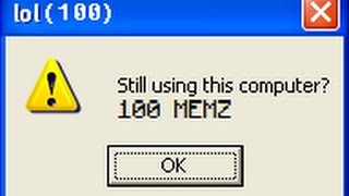 Run 100 MEMZ-Destructive.exe on Windows XP