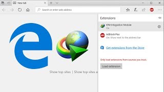 Install official MS Edge Browser IDM Integration Module.