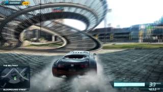 Need for Speed: Most Wanted 2012 (PC) Bugatti Veyron Gameplay (HD) 400 meter JUMP and MORE!