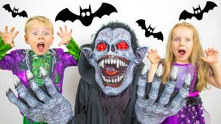 Halloween Song nursery Rhymes for kids from Gaby and Alex
