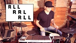 Уроки игры на барабанах: "Эффектная фишка "RLLRRLRLL".