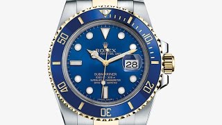 Rolex Submariner Two Tone Blue Dial 116613 LB 2015 Watch Overview HD