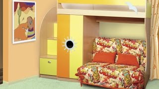 Двухъярусные кровати с диваном внизу. Хит продаж!