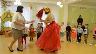 Песенка про дождик Игра с зонтиком Праздник осени в детском саду