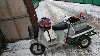 День 16. Колеса r10 на скутер honda gyro up и зимняя резина