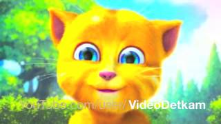 Смешной говорящий кот Джинджер (Рыжик) - видео для детей