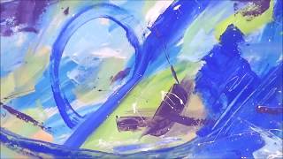 Pintando un cuadro abstracto / Acrilicos / Fácil / B - 06