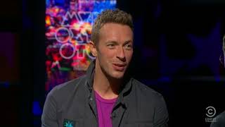 (HD) Coldplay Interview - Chris Martin on The Colbert Report 2011