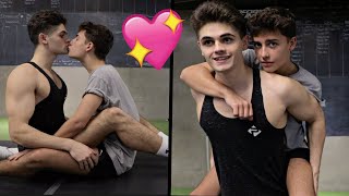 CUTEST GAY COUPLE WORKOUT ROUTINE (LGBT boys)