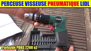 perceuse visseuse pneumatique lidl parkside air comprime pneumatic drill druckluft-bohrschrauber