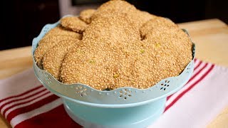 How to make Sesame Seed & Pistachio Cookies (Assyrian Food)