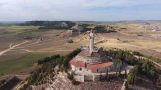 Sobrevolando el Cristo del Otero -Palencia
