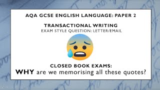 GCSE English Language Paper 2  Section B - Writing - AQA Analysis, Tips and Exam Question #GCSE2019