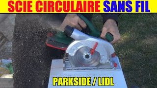 lidl scie circulaire parkside sans fil phksa 18-li cordless circular saw akku-handkreissäge
