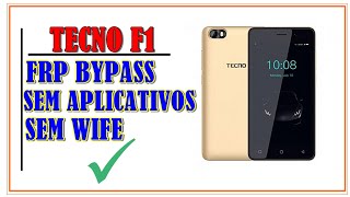 tecno F1 Google account bypass android 8.1 new method