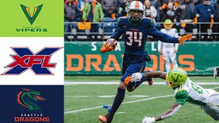 Tampa Bay Vipers vs Seattle Dragons Full Game XFL 2020 Week 02