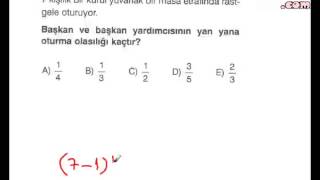 Olasılık soru çözümleri videosu ekol hoca