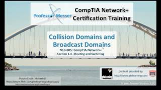 Collision Domains and Broadcast Domains - CompTIA Network+ N10-005: 1.4