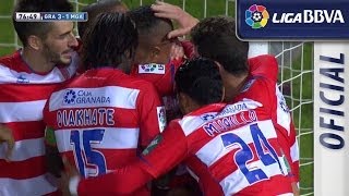 Gol de El Arabi (3-1) en el Granada CF - Málaga CF - HD