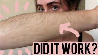 Bleaching my arm hair!