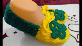 СЛЕДКИ ( ТАПОЧКИ) КРЮЧКОМ. САМЫЕ ПРОСТЫЕ!! МАСТЕР КЛАСС. ДЛЯ НАЧИНАЮЩИХ.