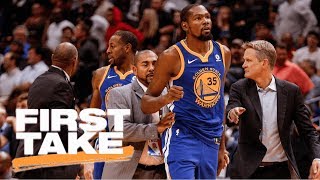 First Take reacts to Kevin Durant's ejection after fight with DeMarcus Cousins | First Take | ESPN