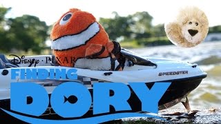 FINDING DORY BY BOAT Nemo Search Party Disney Where's Dory by LuckyLionBear Plush Fun Toy Video
