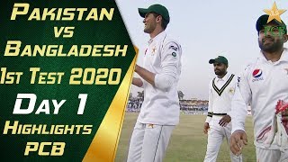 Pakistan vs Bangladesh 2020 | Short Highlights Day 1 | 1st Test Match | PCB