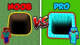 Minecraft NOOB vs. PRO: SECRET HOLE in Minecraft!