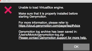 Genymotion Virtualization,engine not found. Plugin loading aborted FIX