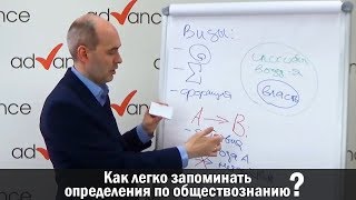 Как легко запоминать определения по обществознанию? 12+
