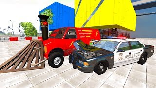Машины монстры на дорогах| Полицейская погоня beamng drive - Игры для мальчиков