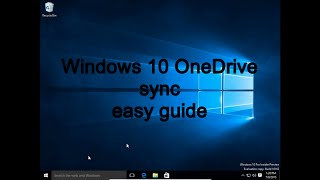 Windows 10 OneDrive sync synchronization easy guide