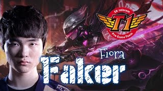 SKT T1 Faker FIORA Top vs Morgana - Patch 5.23 KR | League of Legends