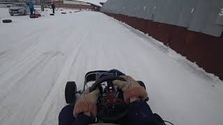 Ice kart CZ 250cc.Зимний картинг, второй этап Елец