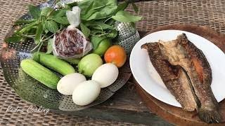 Fish Soup With Vegetable Recipe Cooking By Beautiful Girl Khmer My Village Food Cook